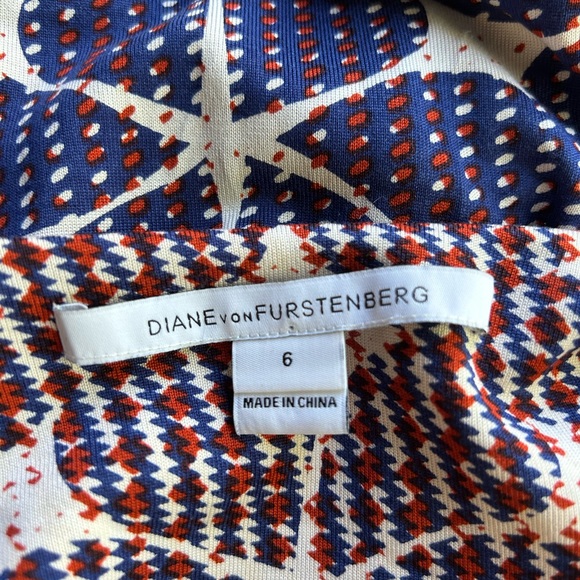 Diane Von Furstenburg Silk Wrap-Style Dress - Picture 4 of 12